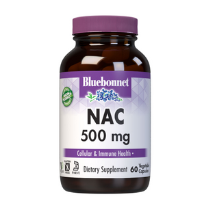 NAC (N-ацетил-L-цистеїн) 500мг, Bluebonnet Nutrition, 60 гелевих капсул (BLB-00064), фото