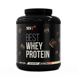 MST Nutrition, BEST Whey Protein + Enzyme, Сироватковий протеїн + Ензими, шоколад, 67 порцій, 2100 г (MST-16351), фото