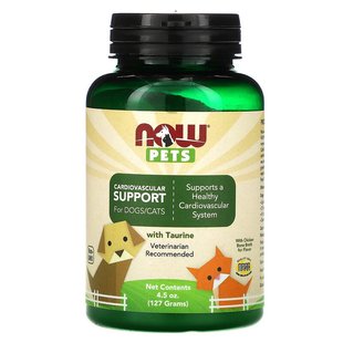 Now Foods, Pets, добавка для котів та собак для підтримки серцево-судинної системи, 127 г (NOW-04306), фото