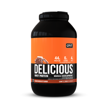 QNT, Протеїн Delicious Whey Protein, бельгійський шоколад, 2200 г (QNT-40531), фото