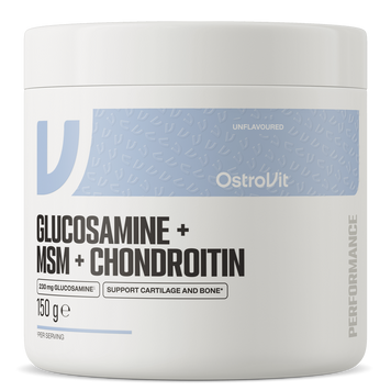 Ostrovit, Глюкозамін + MSM + Хондроїтин, Glucosamine+MSM+Chondroitin, без смаку, 150 г (OST-91844), фото