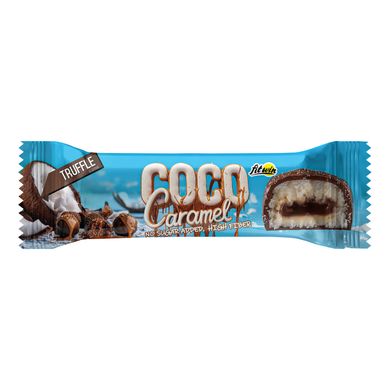 FitWin, Протеиновый батончик Coco Caramel, без цукру, трюфель, 40 г, 20 шт (FTW-23061), фото