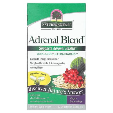 Nature's Answer, Adrenal Blend, 90 вегетарианских капсул (NTA-26590), фото