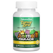 Nature's Plus, Source of Life, Animal Parade, Tummy Zyme с активными ферментами, цельными продуктами и пробиотиками, натуральный вкус тропических фруктов, 90 таблеток в форме животных (NAP-29947)