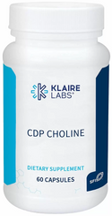 Цитиколін, Citicoline, CDP Choline, Klaire Labs, 250 мг, 60 капсул (KLL-01096), фото