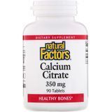 Natural Factors NFS-01611 Цитрат кальцію (Calcium Citrate), Natural Factors, 350 мг, 90 таблеток (NFS-01611)