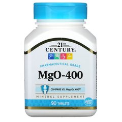 21st Century, MgO-400, 90 таблеток (CEN-27072), фото