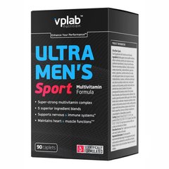 VPLab, Ultra Men's Sport Multivitamin, Спортивні мультивітаміни для чоловіків, 90 капсул (VPL-35140), фото