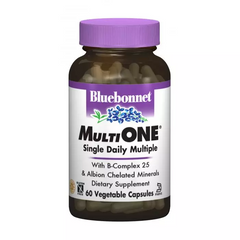 Bluebonnet Nutrition, Мультівітаміни з залізом, MultiONE, 60 гелевих капсул (BLB-00128), фото