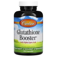 Carlson Labs, Glutathione Booster, добавка з глутатіоном, 180 капсул (CAR-04852), фото