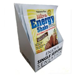 Заменитель питания, вкус шоколада, Chocolate Ultra Energy Shake, Natures Plus, 264 грамма (NAP-95943), фото