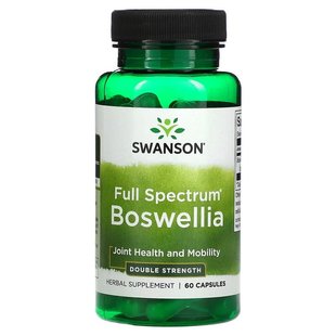 Swanson, Boswellia полного спектра, двойная сила действия, 60 капсул (SWV-11589), фото