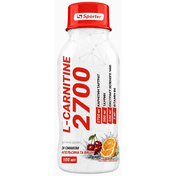 Карнитин Sporter L-Carnitine 2700 | апельсин-вишня - 100 мл - 1/12, фото