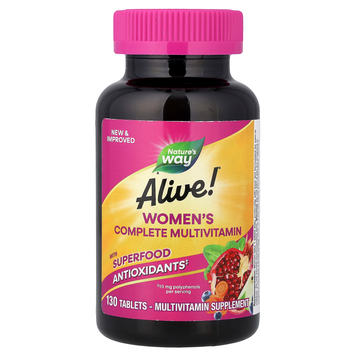 Мультивітаміни для жінок Nature's Way Alive! Women's Complete Multivitamin - 130 таблеток, фото