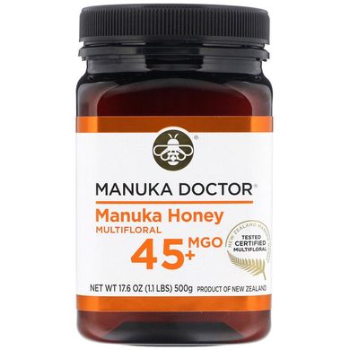 Manuka Doctor, мед манука з різнотрав'я, MGO 45+, 500 г (MKD-00420), фото