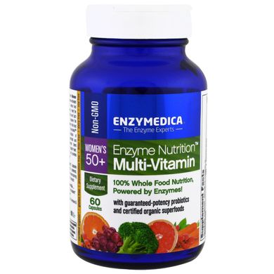 Enzymedica, Мультивітаміни Enzyme Nutrition, для жінок старше 50 років, 60 капсул (ENZ-14020), фото