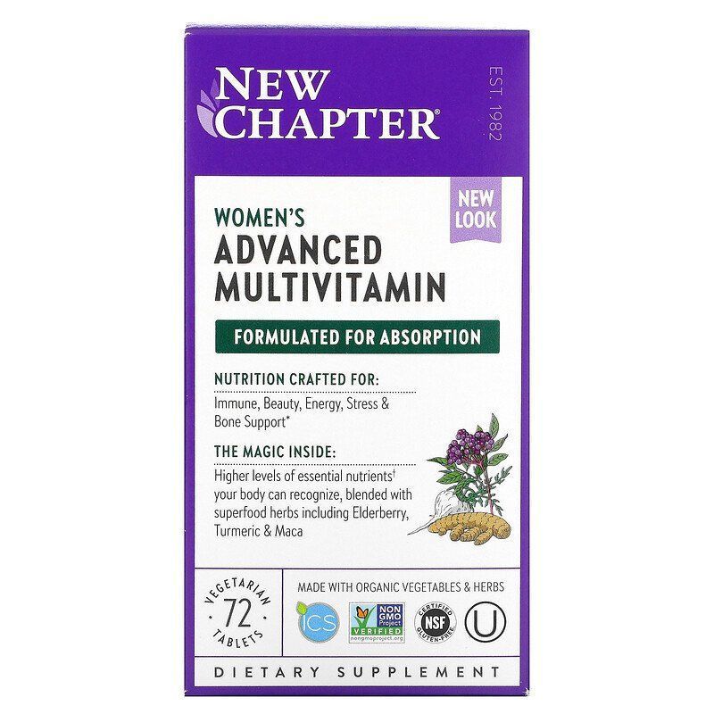 New Chapter Tablet Купить New Chapter, улучшенный мультивитаминный комплекс для женщин, 72 ...