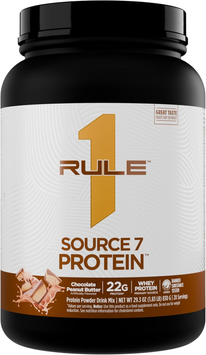 Багатокомпонентний протеїн Rule 1 Source 7 Protein | шоколад + арахісова паста - 830 г, фото