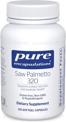 Со Пальметто (Сереноя), Saw Palmetto, Pure Encapsulations, 320 мг, 120 капсул, (PE-00783), фото