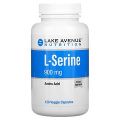 Lake Avenue Nutrition, L-серин, 900 мг, 120 рослинних капсул (LKN-01715), фото