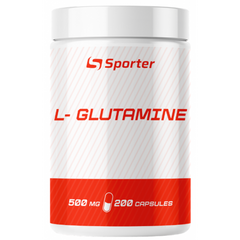 Sporter, L-глютамін, 500 мг, 200 капсул (820926), фото