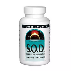 Source Naturals, S.O.D., 2000 МЕ (235 мг), 180 таблеток (SNS-00613), фото