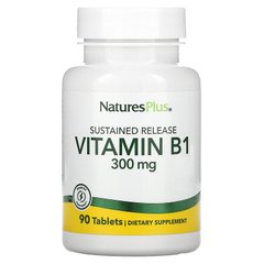 Nature's Plus, витамин В1, 300 мг, 90 таблеток (NAP-01605), фото