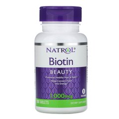Natrol, Биотин, 1000 мкг, 100 таблеток (NTL-05239), фото