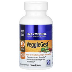 Enzymedica, VeggieGest, для травлення рослинної клітковини, 90 капсул (ENZ-20111), фото