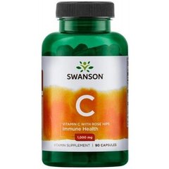 Витамин С с шиповником, Vitamin C, Swanson, 1000 мг, 90 капсул (SWV-11054), фото