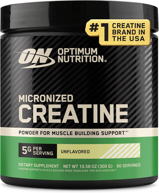 Креатин моногидрат (микронизированный) Optimum Nutrition Micronized Creatine Powder | без вкуса - 300 г, фото