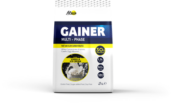 FitWin, Гейнер, Gainer Multi-Phase, ванільне морозиво, 1500 г (FTW-23022), фото