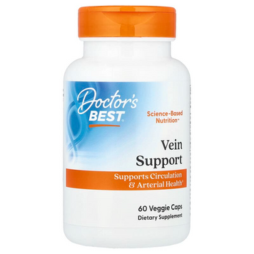 Doctor's Best, Vein Support, поддержка для вен с DiosVein и MenaQ7, 60 вегетарианских капсул (DRB-00185), фото