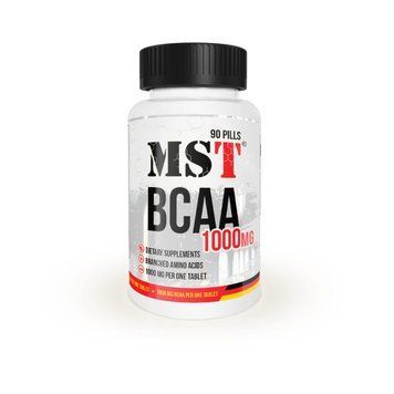 Комплекс амінокислот 1000 MST BCAA 1000 - 90 таблеток, фото