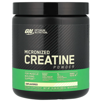 Optimum Nutrition, микронизированный креатин в порошке, нейтральный вкус, 300 г (OPN-02384), фото
