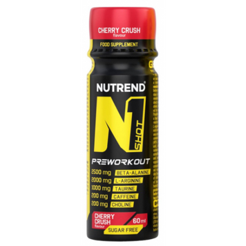 Nutrend, N1 Shot, Передтренувальний комплекс, лісовий вибух, 60 мл - 1/20 (NUT-17214), фото