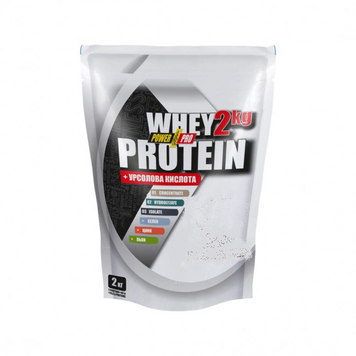 Power Pro, Whey Protein + урсолова кислота, полуниця із вершками, 2000 г (816549), фото