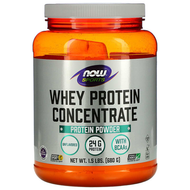 NOW Foods, Sports, концентрат сироваткового протеїну, без добавок, 680 г (NOW-02298), фото