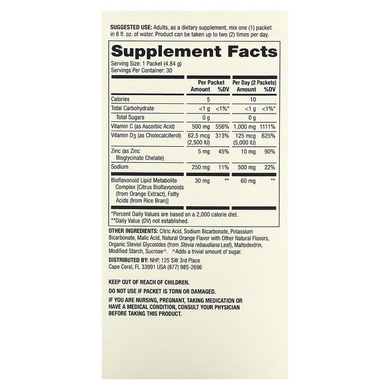 Dr. Mercola, Витамин C-PAK, натуральный апельсин, 500 мг, 30 пакетиков по 4,84 г (MCL-21020), фото