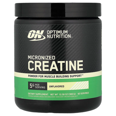 Креатин моногидрат (микронизированный) Optimum Nutrition Micronized Creatine Powder | без вкуса - 300 г, фото