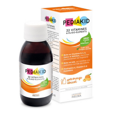 Pediakid, 22 Vitamines & Oligo-Elements, Мультивітаміни та мінерали для дітей, сироп, 125 мл (PED-00258), фото
