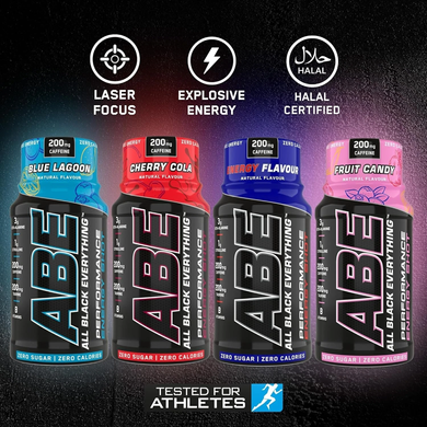 Предтренировочный шот Applied Nutrition ABE Shot | фруктовая конфета - 60 мл - 1/12, фото