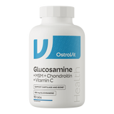 Глюкозамін + MSM + хондроїтин + вітамін C OstroVit Glucosamine + MSM + Chondroitin + Vitamin C - 90 таблеток, фото
