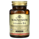 Магний с витамином B6 Solgar Magnesium with Vitamin B6 - 100 таблеток, фото