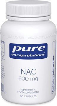 Pure Encapsulations, NAC (N-ацетилцистеїн), 600 мг, 90 рослинних капсул (PE-00189), фото