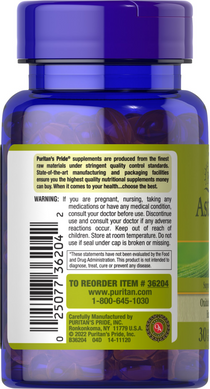 Астаксантин, Natural Astaxanthin 10 mg, Puritan's Pride, 10 мг, 30 капсул (PTP-36204), фото