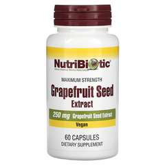 NutriBiotic, екстракт насіння грейпфрута, 250 мг, 60 капсул (NBC-01006), фото
