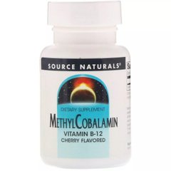 Source Naturals, Метилкобаламин, 5 мг, вкус вишни, 30 таблеток для рассасывания (SNS-01328), фото