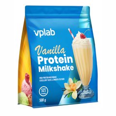VPLab, Protein Milkshake, Протеїновий молочний коктейль, ваніль, 500 г (VPL-36138), фото