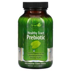 Irwin Naturals, Пребіотик для здорового кишечника, харчова добавка-пребиотик для підгодівлі корисних бактерій, 60 м'яких желатинових капсул з рідиною (IRW-58636), фото